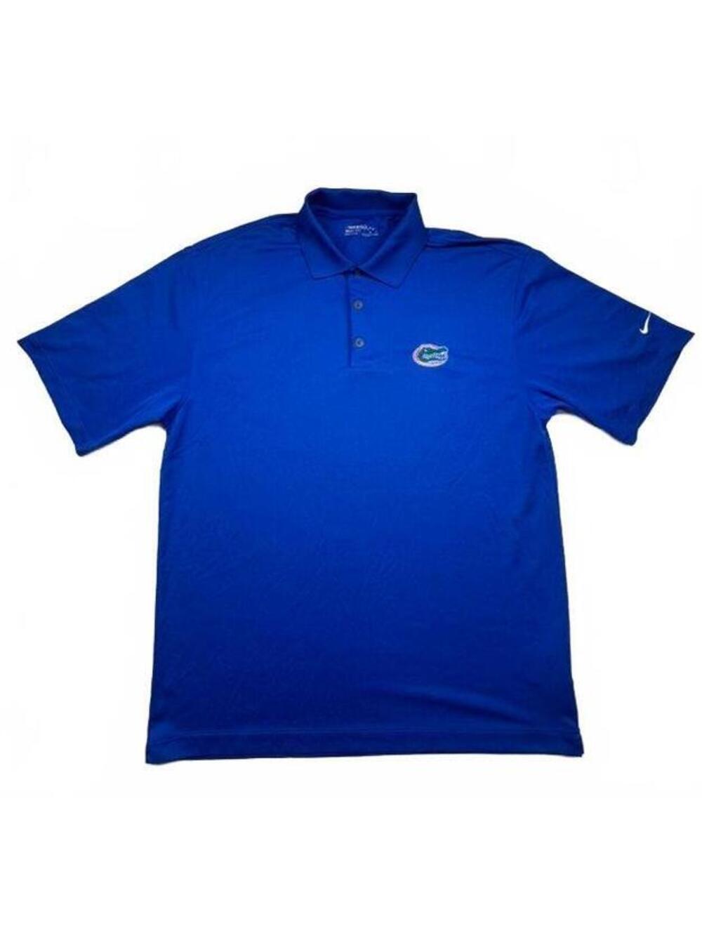 Nike Golf Florida Gators NCAA Polo Shirt Mens Large Royal Blue